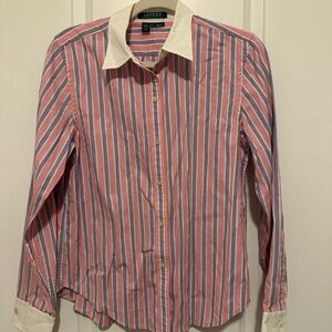 Ralph Lauren Pink and Blue Striped Shirt